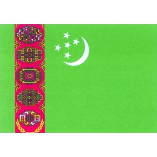 Free shipping Turkmenistan Flag 150x90cm custom flag banner at all size national flags