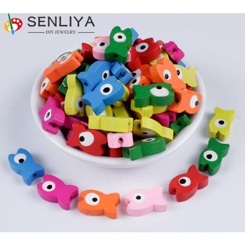 20Pcs/Lot 7 Colors Loose Beads For Jewelry Making Handmade Natural Wooden Beads Bracelet Necklace DIY Pacifier Chains Accessory