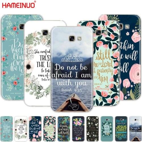 HAMEINUO Bible verse Philippians cell phone case cover for Samsung Galaxy A3 A310 A5 A510 A7 A8 A9 2016 2017 2018