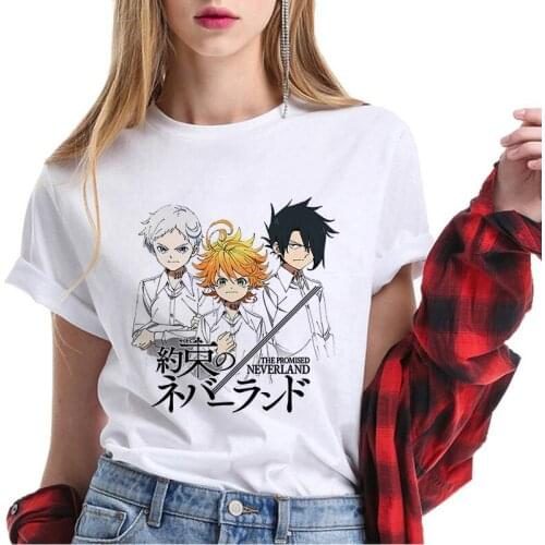 The Promised Neverland T Shirt Unisex Emma Norman Ray T-shirt Janpanese Anime Cartoon Graphic Tees Men/women Summer Tops Male