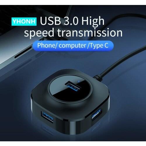 USB 3.0 HUB Splitter Multiple USB Hab Type C HUB 2.0 Multi Hab Expander 4 Port HUB for PC Laptop macbook pro adapter micro sd