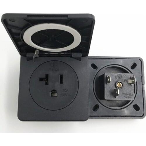 Square cover American NAMR5-20R 20A 125V Generator Control Panel industry waterproof concealed socket US wire connector plug