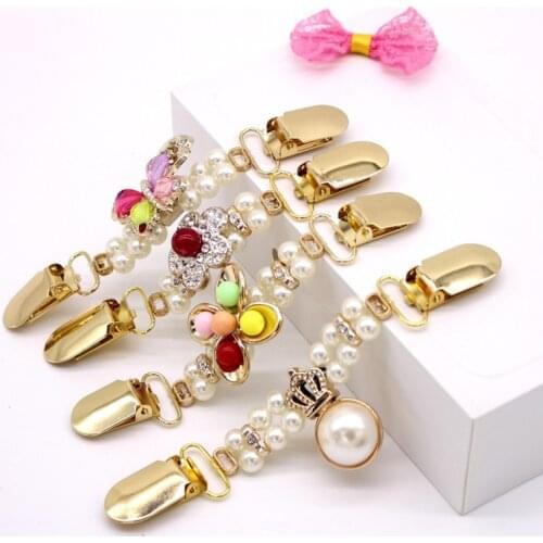 Fashion Zinc Alloy Faux Pearl Flower Butterfly Star Sweater Cardigan Coat Clips Decoration Hook Clasps Fur Coats Clothing Buckle