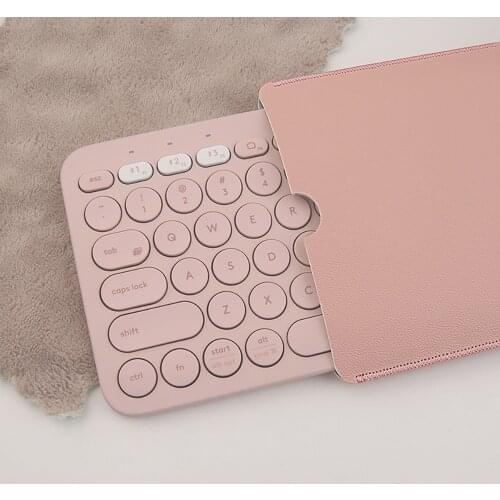 Soft PU Case For Logitech K380 wireless keyboard Case PU PVC storage Bag for iphone Bluetooth keyboard Case for Logitech K380