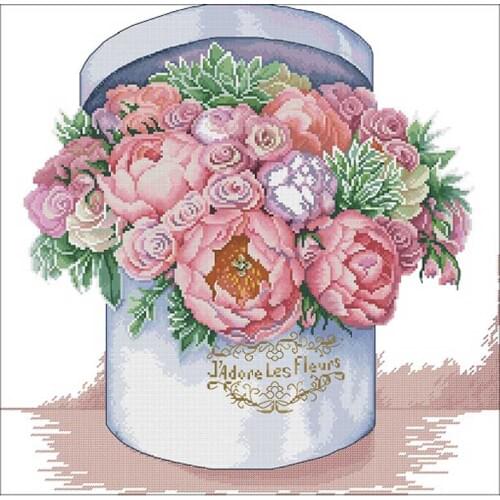 Crowfoot in the box patterns Counted Cross Stitch 11CT 14CT 18CT DIY Cross Stitch Kits Embroidery Needlework Sets home decor