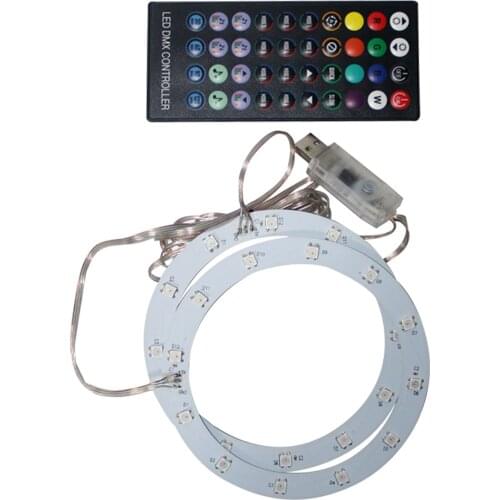 High Quality New RGB LED Light Strip With Remote Accessories For PS5 Console Can Be Attached To The Edge Of The Cooling Fan Game