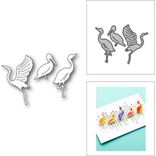 New 2021 Elegant Sea Birds Animal Metal Cutting Dies for DIY Scrapbooking and Card Making Decorative Embossing Craft No Stamps