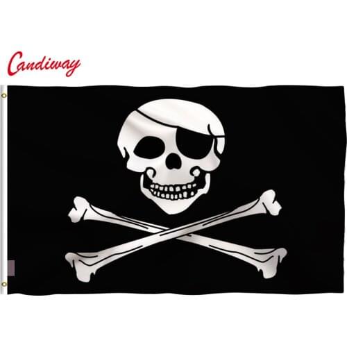 90 x 150cm Crossbones new Huge Skull and Cross Sabres Swords Jolly Roger Pirate Flags With Grommets Decoration NN046
