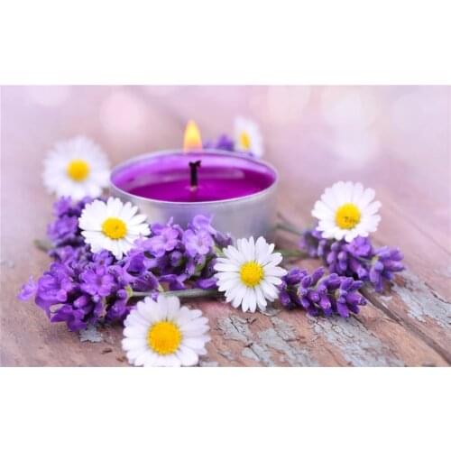 New Needlework Resin Diamond Embroidery Purple Chrysanthemum Diy Diamond Painting Rhinestones Full Drill Diamond