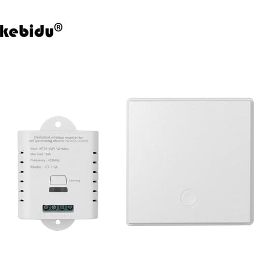 Kebidu 433Mhz Wireless RF Remote Control Switch AC 110V 220V for Lamp Light Home Wall 86 Panel Touch Remote Controller