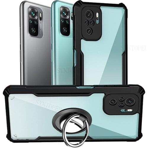 Redmi-Note-10 ,Bumper Cover for Xiaomi Redmi Note10 Pro Case Silicone red mi note 10 10s Ring Case Xiomi Redimi Note 10 S 10 Pro