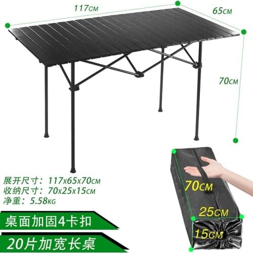 Family Party Picnic BBQ Aluminum Alloy Portable Ultralight Folding Camping Table Foldable Outdoor Dinner Desk