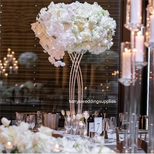2p c s)120cm)Wedding Gold Metal Iron Flower Arch Stand for Wedding Decoration Supplies Main Door Designs Floral Support senyu011