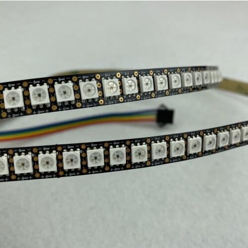 2m/roll 144pcs APA-102C addressable led pixel strip,144pixels/m;non-waterproof;BLACK PCB