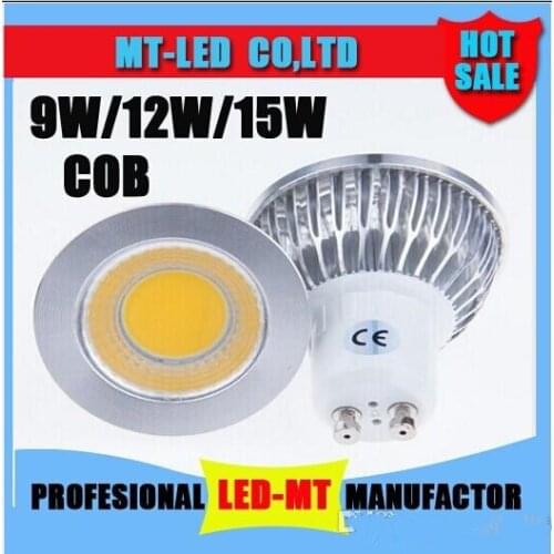 Led light 9W 12W 15W COB MR16 GU10 E27 E14 LED Dimming Sportlight lamp High Power bulb MR16 12V E27 GU10 E14 AC 110V 220V