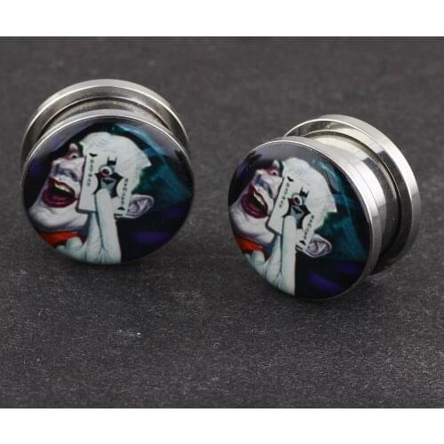 TIANCIFBYJS Stainless Steel Ear Gauges Screw Flesh Tunnel Earring Lobe Stretcher Plugs and Tunnels Expander Body Piercing 5-16mm