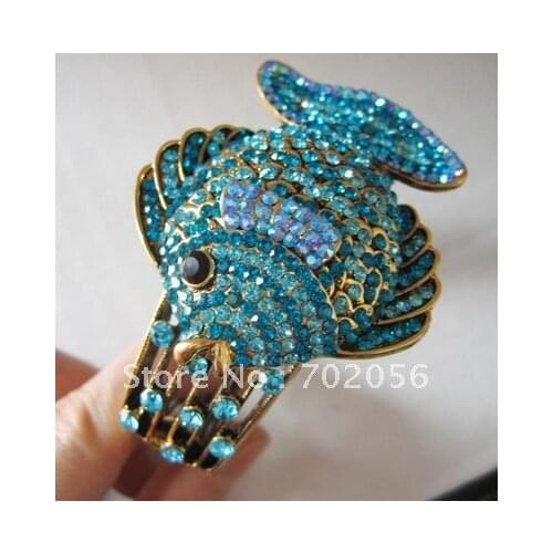 Gorgeous Womens rhinestone Bangle BRACELET Animal design Jewelry Jewellery 10pcs/lot #1009