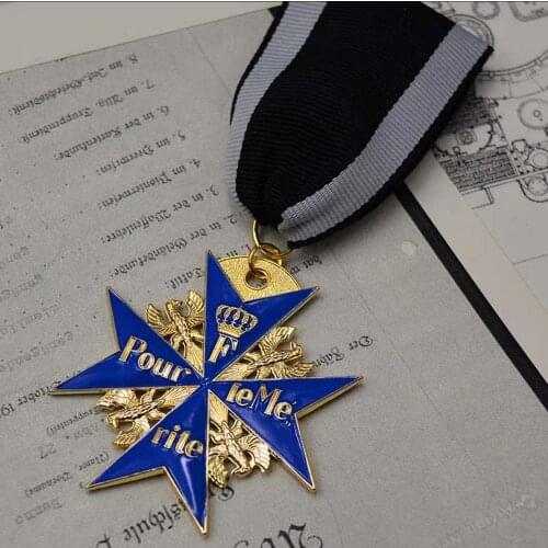 Top Quality Deutsches Prussia Blue Max Pour le Merite Medal Badge