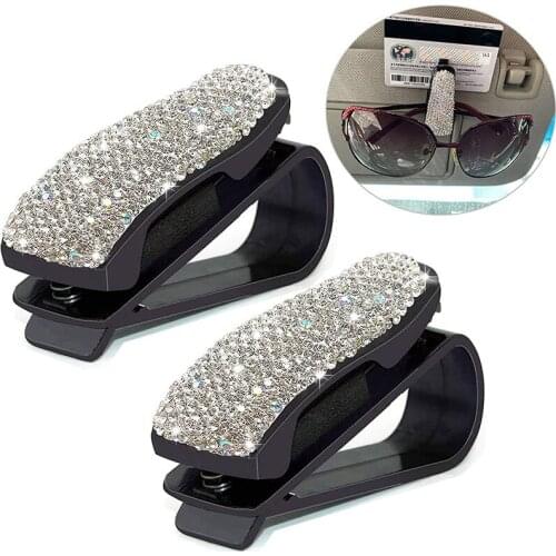 1 PCS Car Glasses Holder Universal Car Visor Sunglasses Holder Clip Eyeglasses Hanger and Ticket Card Clip Eyeglasses Mount