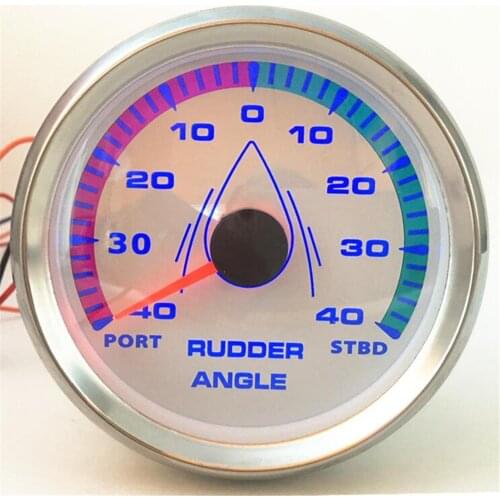 New Arrival Marine Rudder Angle Gauges Modification 85mm 0-190ohm Rudder Angle Meters Port-STBD 9-32V for Boat Yacht Vessel