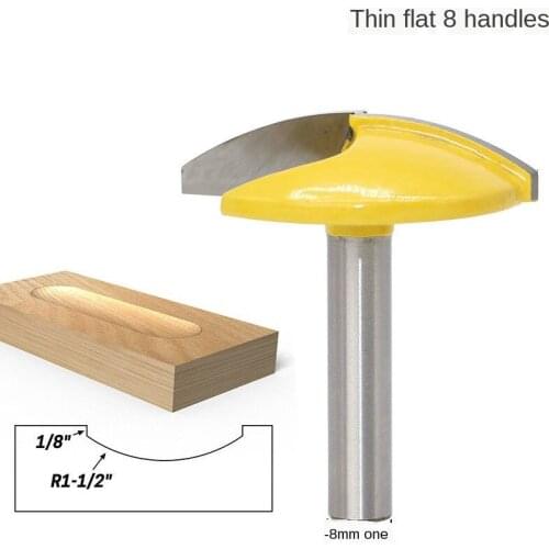 1PC 8MM Shank Classical Small Bowl Plunge Wood Router Bit Tungsten Carbide 1.65" Radius - 1-3/4" Wide Woodworking Tools