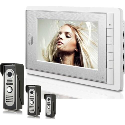 3V1 7 Inch Monitor Water-Proof IP66 Wired Video Door phone
