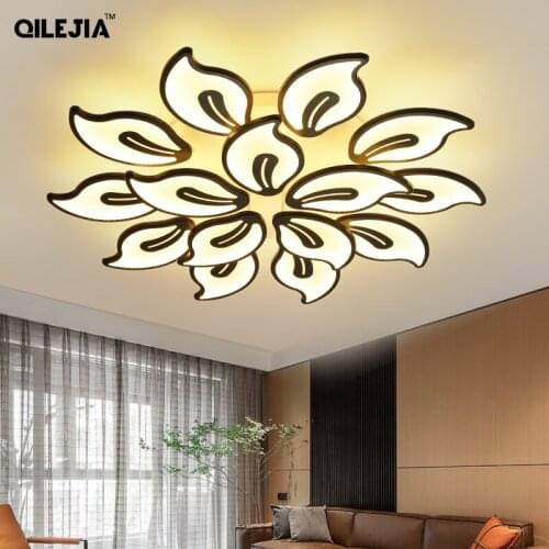 Acrylic Modern ceiling lights for living room bed room White painted Plafond led ceiling lamp remote control lighting fixtures