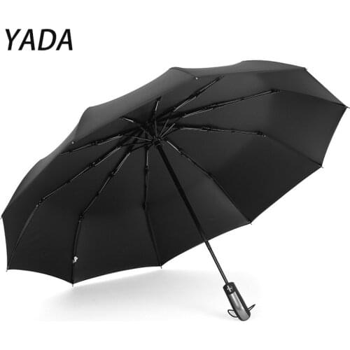 YADA High Quality 10 Bones Automatic Umbrella For Women Men Rainproof Business Umbrellas Rain Sun Parasol Female Gift YD210013