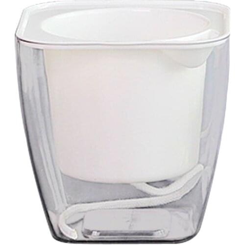 Planter Flower Pot Flowerpots Self-absorbent Creative Plastic For Green Dill Watering Self-Absorbing Pots Home Office Decoration