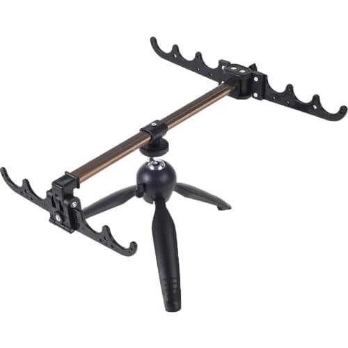 Fishing Rod Holder Adjustable Lightweight Ice Pole Mount Fishing Tackles Black
