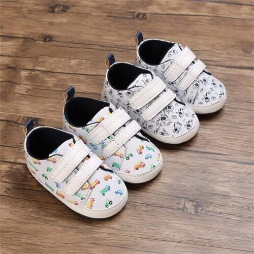 Baby Shoes Soft Bottom Boy Casual Shoes Toddler Kids Baby Boys Girls Cartoon Non-Slip First Walking Shoes First Sneaker Shoes