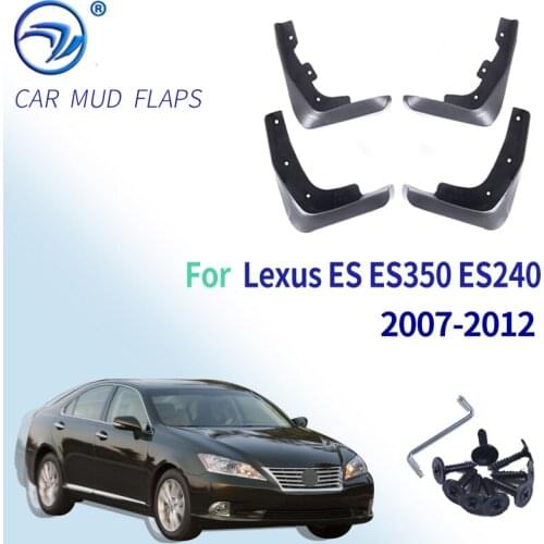 For Lexus ES ES350 ES240 2007-2012 Mudflaps Splash Guards Front Rear Mud Flap Mudguards Fender 2008 2009 2010 2011 Set Mud Flaps