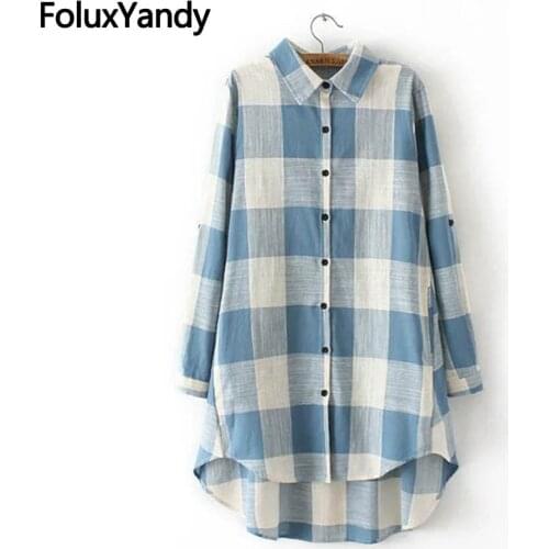 Женские хлопковые рубашки FoluxYandy China At AliExpress