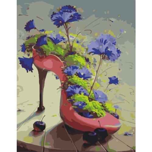 Zing Love Painting By Numbers For Adults Heart Balloon Landscape Diy Oil Paints Handpainted Home Decoration Wall Artcraft Gift