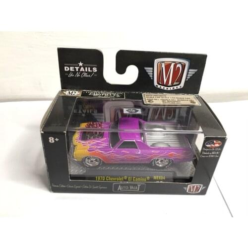 M2 1:64 1970 Chevrolet EI Camono Diecast Collection of Die-casting Simulation Alloy Model Car Children Toys
