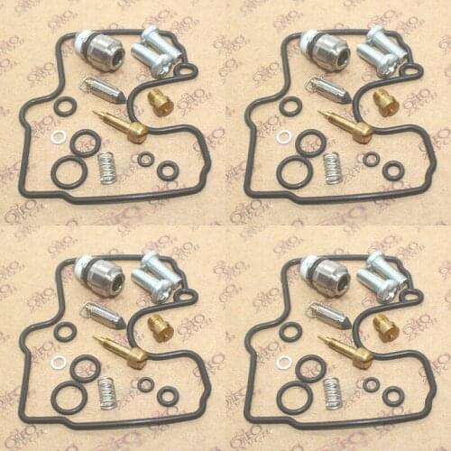 Carburetor Repair Kit 4SET For YZF R1 1998-2001 YZFR1 Seal Main Slow Jets Air Mixture Screws Float Valves