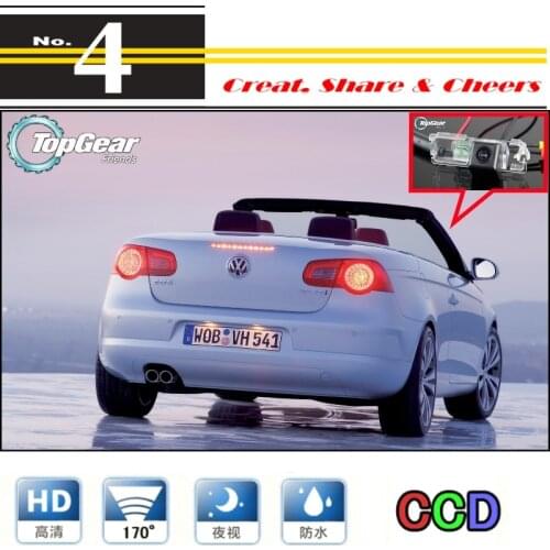 LiisleeCar Camera For Volkswagen VW Eos High Quality Rear View Back Up Camera For PAL / NTSC Fans | CCD + RCA