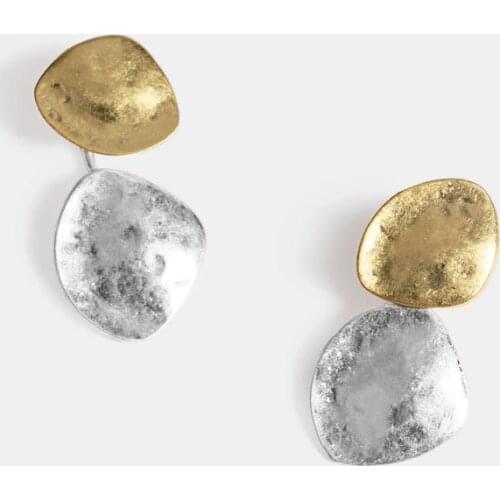 Fashion Round Drop Earrings Girls Punk Women Charm Geometry Circle Metal Hanging Earring Jewelry