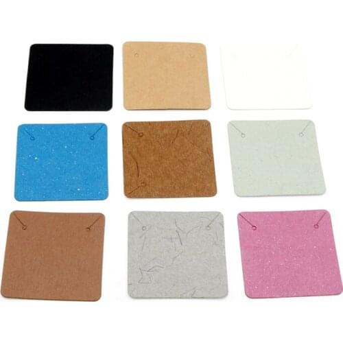 New DIY5*5cm White /pink/black Hair Claw/Hair Clip Card Packing Card Paper Hair Clip Display Card Earring Card