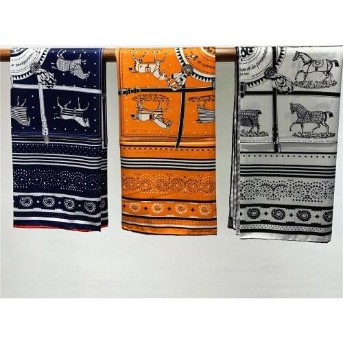 New style hand-rolled plaid horse war horse ladiesBrandHijabBig SquareWomenScarves Shawl For Ladies Handkerchief sunscreen shawl