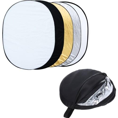 Andoer 35" * 47" / 90 * 120cm Oval 5 in 1 Light Reflector Multi Portable Collapsible Studio Photo Photography Light Reflector