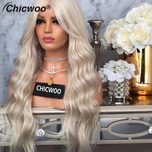 #60 Color Platinum Blonde Full Lace Human Hair Wigs For Women HD Transparent Lace Glueless Full Lace Wigs European Human Hair