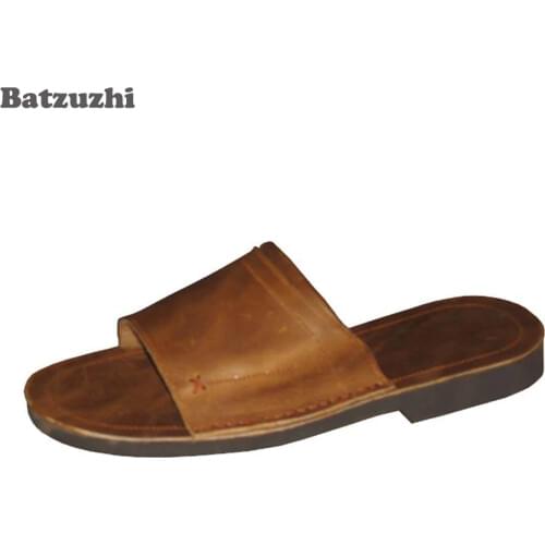 Luxury Handmade Mens Sandal Shoes slippers Summer Beach Casual Mens Sandal Sandalias Mujer New Arrival Mens Shoes, Big Sizes