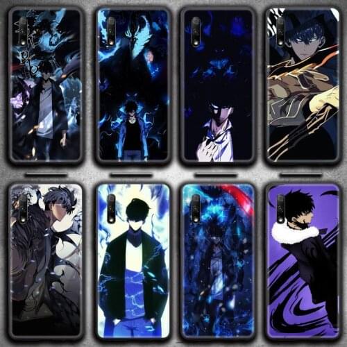 Solo leveling Cool Black Sung Jin-Woo Phone Case for Huawei Honor 30 20 10 9 8 8x 8c v30 Lite view 7A pro