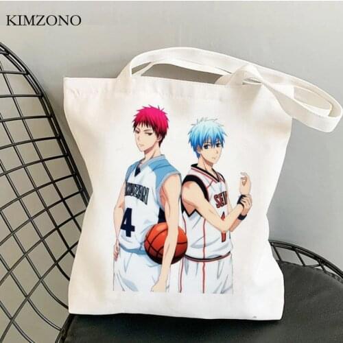 Kuroko No Basket shopping bag grocery cotton shopping bolsas de tela bolsa reusable bag fabric net tote cloth grab
