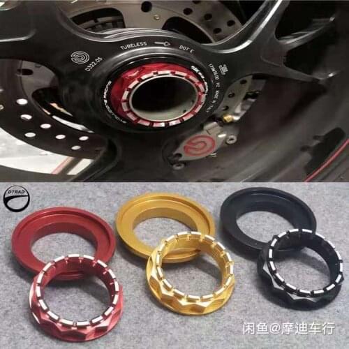 Motorcycle Refit Aluminum in Rear wheel nut washer Universal For Ducati Series CNC