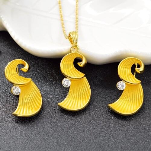 Sunny Jewelry Bohemia Jewelry Sets For Women Necklace Earrings Pendant Cubic Zirconia Water Drop Jewelry For Anniversary Gifts