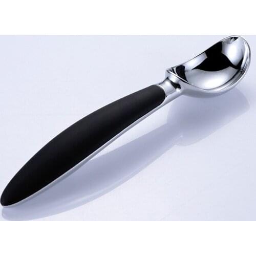 1PC Stainless Steel Ice Cream Scoop Ice Ball Maker Frozen Yogurt Cookie Dough Meat Ball Rice Dishes Ice Cream Spoon Tool OK 0742