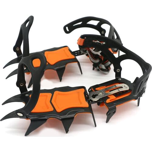 10 Teeth Climbing Crampons Ice Traction Cleats outdoor Crampons for Boots Shoes Anti-slip Snow Grips Walking Hiking Climbing