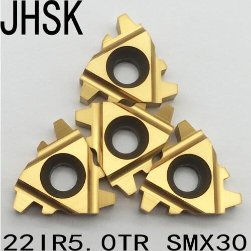 10pcs 22IR 5.0TR SMX30 Insert Carbide Insert For Threading Turning Tool Boring BAR blade High cost performance